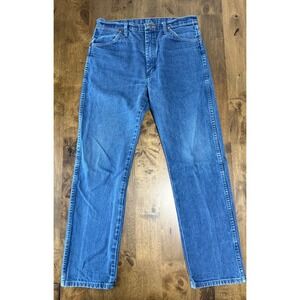 EUC Mens Wrangler jeans 100% cotton fly tag made in USA vintage size 36x32‎